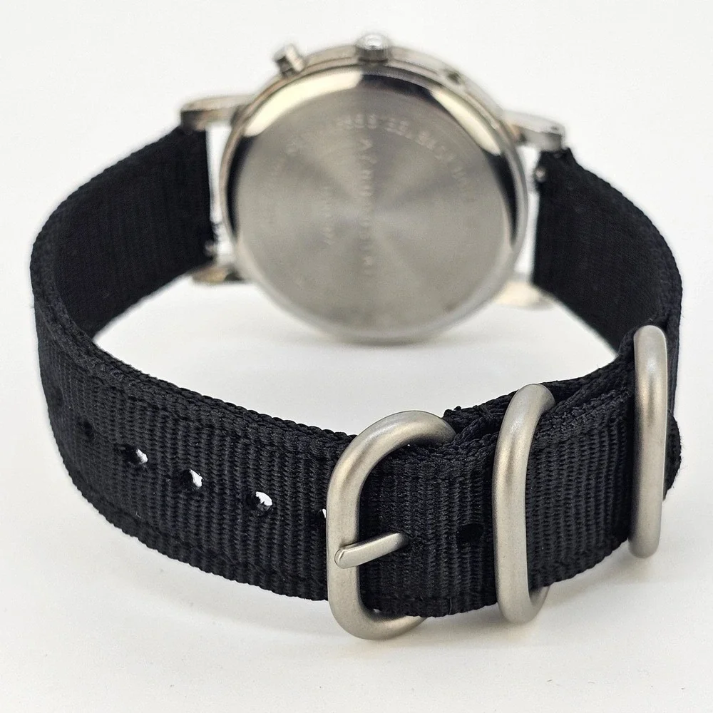 Aeropostale Unisex Watch 38MM Gray Dial Black Bands New Battery READ DESCRIPTION